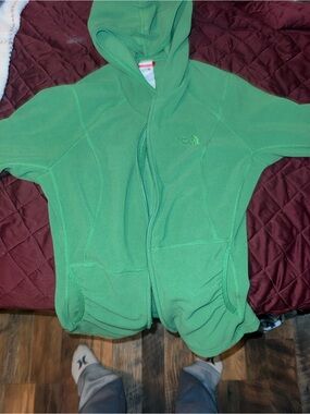 Women’s The North Face Bright Green Hooded One-Piece Fleece